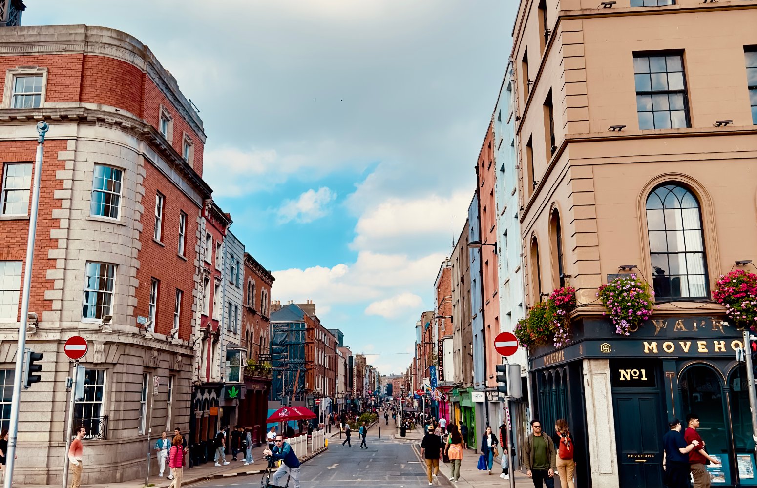 Calle del centro de Dublín